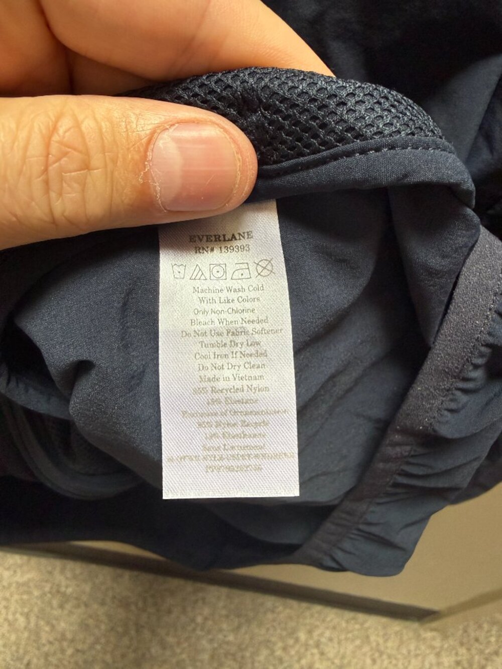 Everlane Mens Navy Retech Soft Shell Jacket Size Large - Picture 7 of 8
